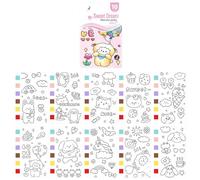 Journal de croquis créatif pour enfants - Papier d'art épais - Panneaux pigmentés pré-chargés - Livres de croquis pour enfants - Livre de peinture pour enfants - Cartes aquarelle