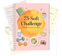 Journal de défi doux 75 | Tracker d'habitudes de 5 minutes | Journal de bien-être