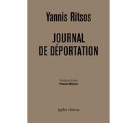 Journal de déportation - Yannis Ritsos - Ypsilon - broché - Poésie
