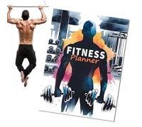 Journal de formation à domicile - Planificateur de formation féminine, journal de planification pour femme | Carnet de perte de poids de salle de sport pour atteindre ses objectifs