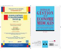 Journal de gestion et d'economie medicales n°1 vol35-2017 Evaluation des pratiques et des organisations de sante - EDITIONS ESKA - Eska - broché - Revue
