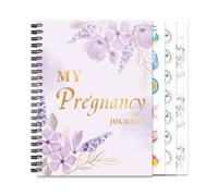 Journal de grossesse First TimeMom - Livre de souvenirs pour les futures mamans - Journal invite guidé avec autocollants, suivi de développement hebdomadaire et organisateur de souvenirs pour une