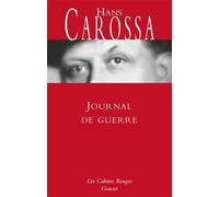 Journal de guerre - - Hans Carossa - Grasset - Livre