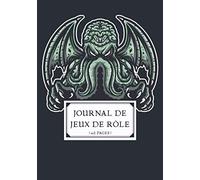 Journal de Jeux de Rôle: Cahier de JDR | Carnet pour écrire vos notes de jeu | 102 pages lignées, 17,78 x 25,4 cm | Cadeau pour les amateurs de Jeux de Rôle (Maîtres de Jeu et Joueurs)