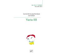 Journal de la psychanalise de l'enfant 2025-2 - Collectif - Puf - broché - Revue