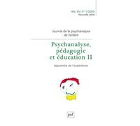 JOURNAL DE LA PSYCHANALYSE DE L'ENFANT 2025-1