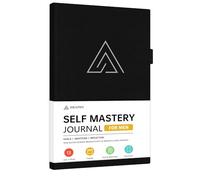 Journal de maîtrise de soi pour homme - Journal de gratitude et de productivité pour plus de bonheur, de positivité, de croissance, de pleine conscience, de soins personnels et de réflexion - Journal
