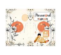 Journal de mot de passe - Internet portable, carnet d'adresses, connexion de site Web, organisateur d'enregistrement | Carnet de bord de mot de passe imprimé en gros pour les personnes âgées