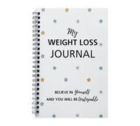 Journal de perte de poids, planificateur quotidien de nutrition, carnet de suivi des aliments, design en papier léger, suivi des progrès des repas et exercices, journal de fitness compact pour homme