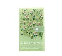 Journal de planification financière avec motif coloré de peinture à l'huile encourage les habitudes d'économie d'argent pour presque les âges