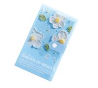 Journal de planification financière avec motif coloré de peinture à l'huile encourage les habitudes d'économie d'argent pour presque les âges