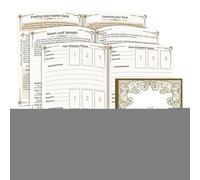 Journal de sorcière, carnet de tarot à couverture rigide pour femme | Carnet d'exercices vintage pour suivi de l'énergie , pratique quotidienne, enregistrement, lecture, divination, guide pour