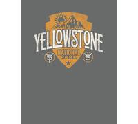 Journal de voyage des visiteurs du parc national de Yellowstone: Livre de journal des visiteurs de style de voyage de voyage de voyage (8.5" x 11" pouces) avec 120 pages