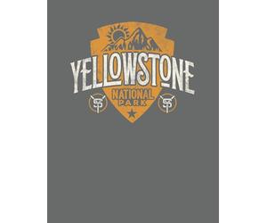 Journal de voyage des visiteurs du parc national de Yellowstone: Livre de journal des visiteurs de style de voyage de voyage de voyage (8.5" x 11" pouces) avec 120 pages