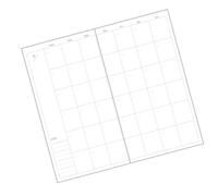 Journal de voyage et planificateur d ' agenda Compact de 120 pages, carnet professionnel de 4x7, 4 pouces pour usage scolaire et de bureau