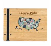 Journal de voyage et scrapbooking d'aventure, livre de souvenirs à couverture rigide pour photos, voyages, parcs nationaux et souvenirs de voyage des États-Unis, cadeau unique pour les voyageurs