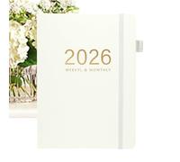 Journal d'écriture 2026, 144 feuilles, carnet de notes à couverture rigide A5, calendrier pour une étude quotidienne, un lieu de travail, une maison, une remise de diplôme, une réunion, un voyage