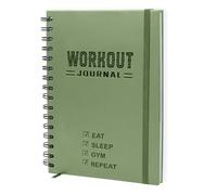 Journal d'entraînement à couverture rigide pour homme et femme - Carnet d'entraînement robuste A5 pour suivre les entraînements de gym et à domicile