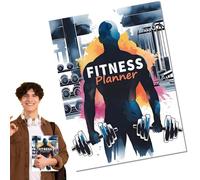 Journal d'entraînement de fitness, journal d'entraînement, planificateur de bien-être pour femme, détaillé des progrès nutritionnels, des progrès et des objectifs