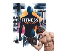 Journal d'entraînement | Planificateur hebdomadaire de fitness, cahier d'exercices quotidiens, calendrier de plan de bien-être, carnet d'entraînement, accessoires d'enregistrement pour suivre les
