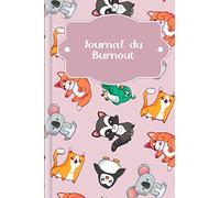 Journal du Burnout: A remplir et à cocher pour trouver les facteurs de stress et pour l'autoréflexion avant, pendant et après une thérapie | Motif : Le règne animal rose