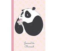 Journal du Burnout: A remplir et à cocher pour trouver les facteurs de stress et pour l'autoréflexion avant, pendant et après une thérapie | Motif : Panda