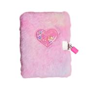 Journal du Coeur Pink Journal avec verrouillage, Journaux intimes intimes refoulés pour filles, livre avec lignes secrètes avec serrures, écriture secrète en forme pour filles âgées pour