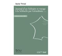 Journal d'un Solitaire et voyage à la Schlucht par Gérardmer, Longemer et Retournemer