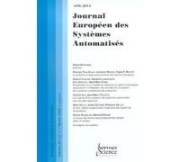 Journal europeen des systemes automatises vol.34 n. 1/fevrie - Collectif - Lavoisier Industrie - broché - Livre