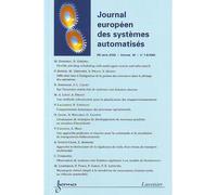 Journal europeen des systemes automatisesrs serie jesa vol 3 - Collectif - Hermes Science Publications - broché - Livre