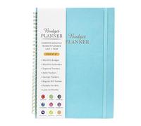 Journal financier et carnet d'affaires, organisateur financier mensuel - Planificateur budgétaire - Planificateur financier portable avec poches double face pour anniversaire, Noël