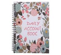 Journal Financier Portable à Spirale pour Suivi des Frais, Papier Métal