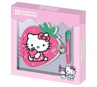Journal Hello Kitty et ses Amis Fraise + stylo Karactermania