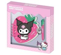 Journal Hello Kitty et ses amis Kuromi Fraise + stylo Karactermania