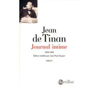 Journal intime - 1894-1895 - Jean de Tinan - Bartillat - broché - Essai