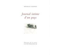 Journal intime d'un pays - Maurice Chappaz - Conference - relié - Roman