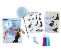 Journal Intime Electronique Reine des Neiges avec effets lumineux et accessoires (stickers, crayon, feutres) violet TU