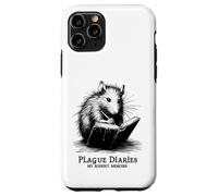 Journal Intime Rat peste Rongeur médiéval Macabre Sarcasme Coque pour iPhone 11 Pro