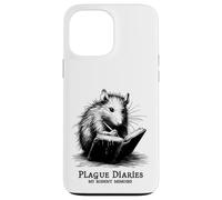 Journal Intime Rat peste Rongeur médiéval Macabre Sarcasme Coque pour iPhone 13 Pro Max