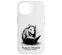 Journal Intime Rat peste Rongeur médiéval Macabre Sarcasme Coque pour iPhone 14