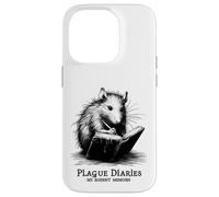 Journal Intime Rat peste Rongeur médiéval Macabre Sarcasme Coque pour iPhone 14 Pro