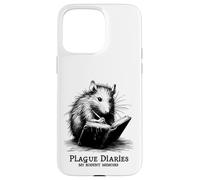 Journal Intime Rat peste Rongeur médiéval Macabre Sarcasme Coque pour iPhone 15 Pro Max