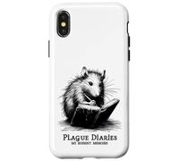 Journal Intime Rat peste Rongeur médiéval Macabre Sarcasme Coque pour iPhone X/XS