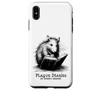 Journal Intime Rat peste Rongeur médiéval Macabre Sarcasme Coque pour iPhone XS Max
