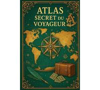 Journal ligné Carte Ancienne et Valises - Atlas Secret du Voyageur, 100 pages, 6x9 pouces, edition collector