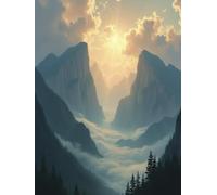 Journal: Mountains filled with Clouds and Sun Streaming Through