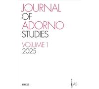 Journal of Adorno studies (2025) (Vol. 1)