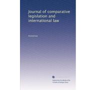 Journal of comparative legislation and international law