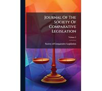 Journal Of The Society Of Comparative Legislation