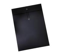 Journal Pochettes texturées Noir N | Fermeture à cordon, rangement plat de documents, classeur d'étude, tri de lettres